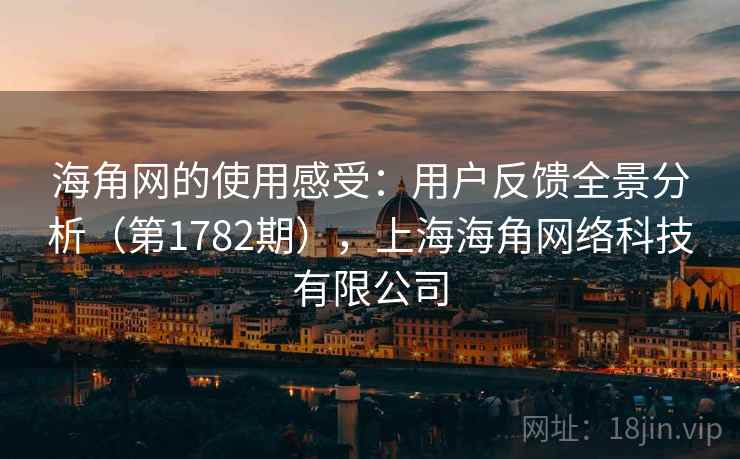 海角网的使用感受：用户反馈全景分析（第1782期），上海海角网络科技有限公司